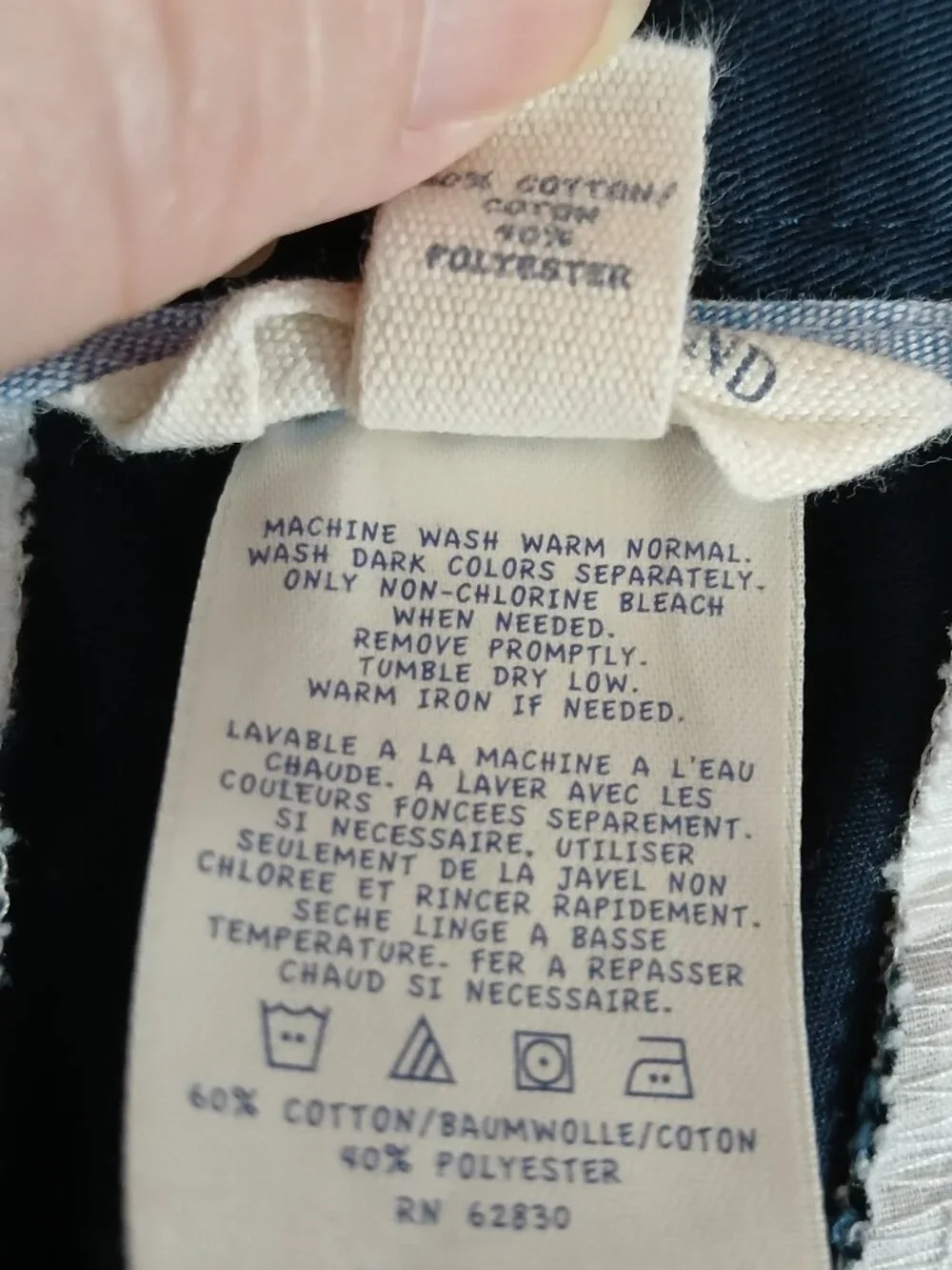 Lands End Kids Navy School Uniform Pants - Size 20